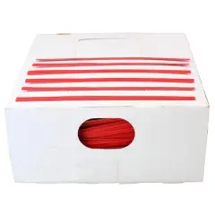 JAM Paper Home D&eacute;cor Trimmings 4" Paper Twist Ties, 2,000ct. Red