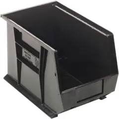 Quantum Storage Systems&reg; Black 13.625" x 8.25" x 8" ULTRA Stack & Hang Bins, 12ct.