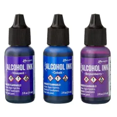 Ranger Tim Holtz&reg; Alcohol Inks Indigo/Violet Spectrum