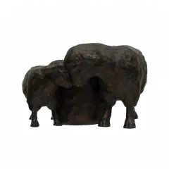 Hello Honey&reg; 5'' Distressed Black Finish Resin Sheep Planter
