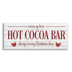 Stupell Industries Hot Cocoa Bar Winter Beverage Canvas Wall Art