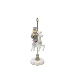 12" Lavender & Gold Carousel Soldier Tabletop D&eacute;cor by Ashland&reg;