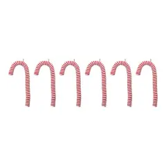 6ct. Fabric Candy Cane Ornaments