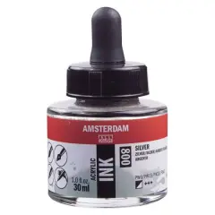 Amsterdam Acrylic Ink, 1oz. 800 Silver