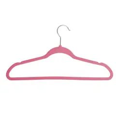 Honey Can Do Pink Slim-Profile Non-Slip Velvet Hangers, 35ct.