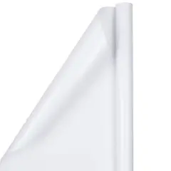 JAM Paper Matte White Holiday Gift Wrap Paper, 4ct.
