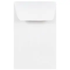 JAM Paper 2.25" x 3.5" White Coin Envelopes