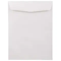 JAM Paper 9" x 12" Neenah Classic Linen Solar White Booklet Envelopes, 25ct.