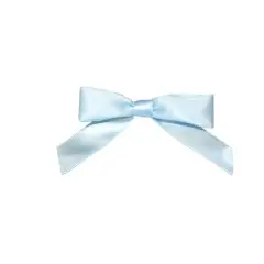 JAM Paper 2" Satin Twist Tie Bows, 100ct. Light Blue