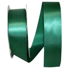 JAM Paper 1.5" x 50yd. Single Face Satin Ribbon Forest