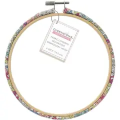 Dimensions&reg; 6'' Cottage Core Fabric-Covered Embroidery Hoop