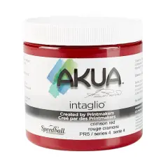 Akua&reg; Intaglio&reg; Ink, 8oz. Crimson Red