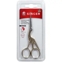 SINGER&reg; 4.5" Gold Forged Stork Embroidery Scissors