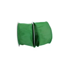 Reliant 2.5" x 10yd. Dupioni Supreme Wired Ribbon Emerald