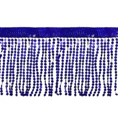 6" Sequin Fringe Trim by Celebrate It&reg; Blue