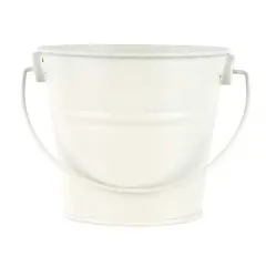 3" White Metal Buckets by Celebrate It&trade;, 5ct.