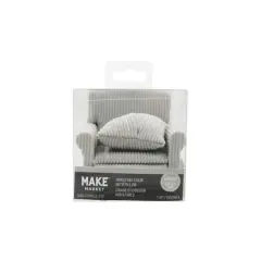 Miniature Gray Textured Chair by Make Market&reg;