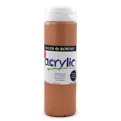 Daler-Rowney&reg; Graduate Acrylic, 500mL Metallic Brown