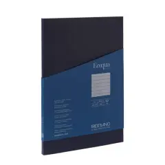 Fabriano&reg; EcoQua Plus A4 Lined Glue-Bound Notebook Navy