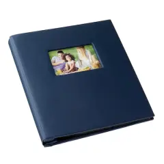Recollections&reg; Faille Photo Album, 5 Pocket Navy Blue