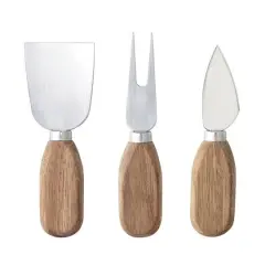 Hello Honey&reg; Acacia Wood & Stainless Steel Cheese Utensil Set