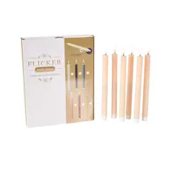 11" Flameless Wax Candles with Remote Control, 6ct. Pink