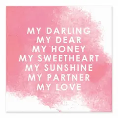 My Love Tabletop Canvas
