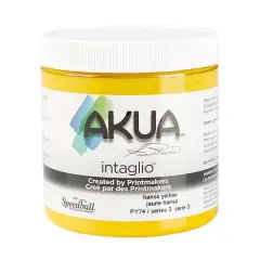 Akua&reg; Intaglio&reg; Ink, 8oz. Hansa Yellow