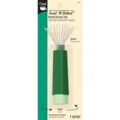 Dritz&reg; Twist N' Select&reg; Green Needle Storage Tube