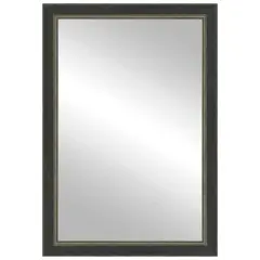 Timeless Frames&reg; Dara Black & Silver 24" x 37" Framed Mirror