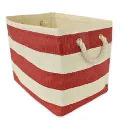 DII&reg; Small Rectangle Stripes Paper Bin Tango Red