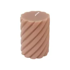 3" x 4" Twisted Scented Pillar Candle by Ashland&reg; Sandalwood and Suede