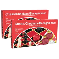 Pressman&reg; Chess/Checkers/Backgammon Set