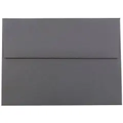 JAM Paper 4.75" x 6.5" Premium Invitation Envelopes, 50ct. Dark Gray