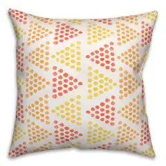 Triangles Throw Pillow Sunset