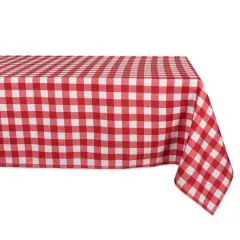 Red Check Outdoor Tablecloth 60" x 120"