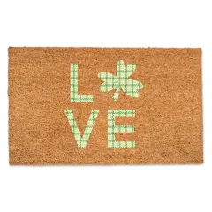 Love Clover Doormat, 30" x 18"