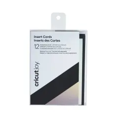 Cricut Joy&trade; Insert Cards Black & Silver Matte Holographic
