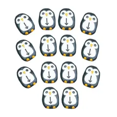 Yellow Door Pre-Coding Penguin Stones, 18ct.
