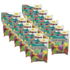Charles Leonard Foam Shapes, 12 Packs of 264