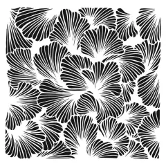 The Crafter's Workshop Lush Petals Stencil, 6'' x 6''