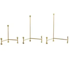 Gold Metal Fixed Easel with Ball Accent Set