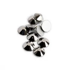 John Bead Crystal Lane SS16 Round Flatback Rhinestones, 1,440ct. Hematite