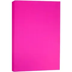 JAM Paper Brite Hue Matte 11" x 17" 24lb. Paper, 100 Sheets Ultra Pink