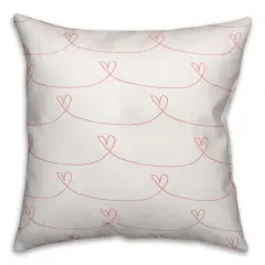 Simple Heart Pattern Throw Pillow