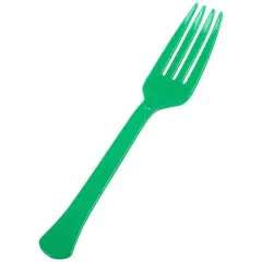 JAM Paper Premium Utensils Plastic Forks Party Pack, 48ct. Green