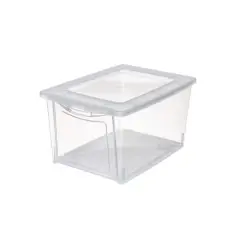 14.5" x 10" x 7.5" Clear Front Opening Storage Case with Lid by Simply Tidy&reg;