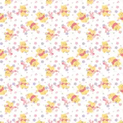 Disney&reg; Pooh & Piglet Flowers Cotton Fabric