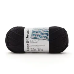 Bulky Twist&trade; Solid Yarn by Loops & Threads&reg; Black
