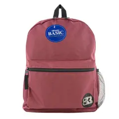 BAZIC&reg; 16" Basic Backpack Burgundy